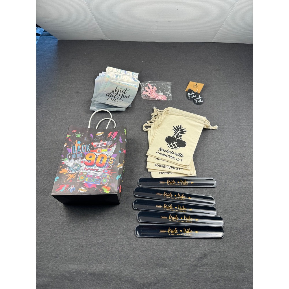 Bachelorette Party‎ Hangover Kit Bride Tribe 90s Retro Gift Bag Fun